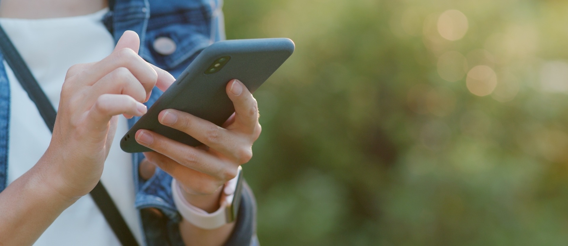 Person Using Cell Phone