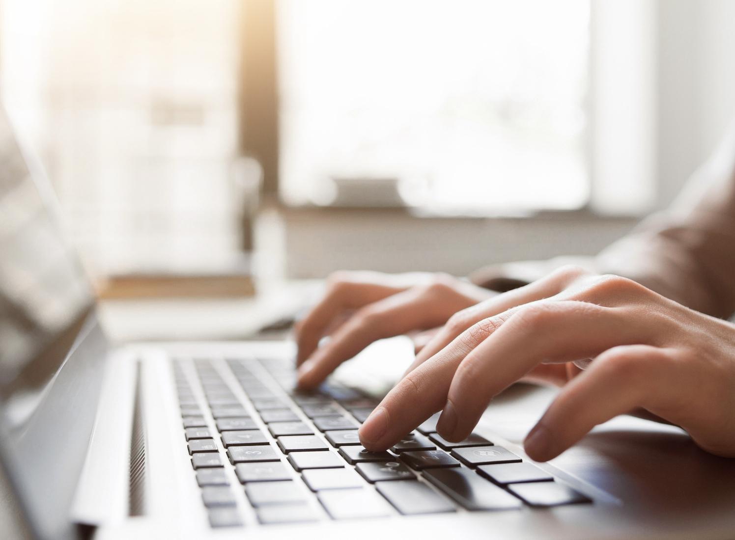 Typing on Keyboard
