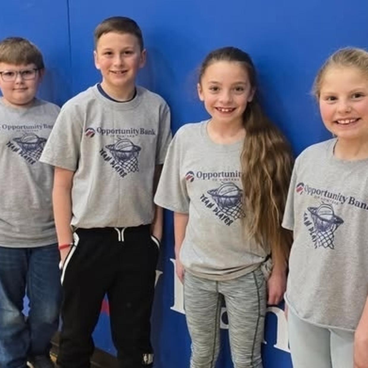 Big Timber Grade School Outstanding Team Players